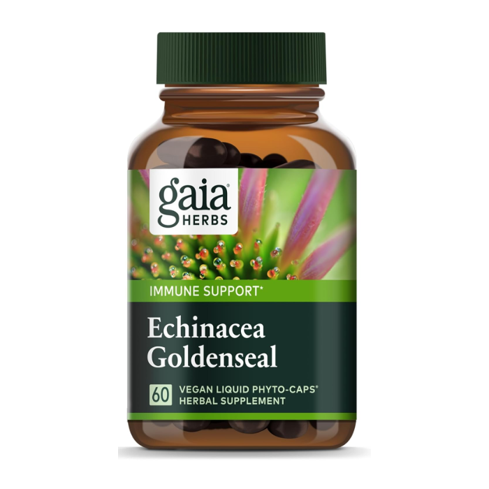 Gaia Herbs Echinacea Goldenseal, 60 capsules