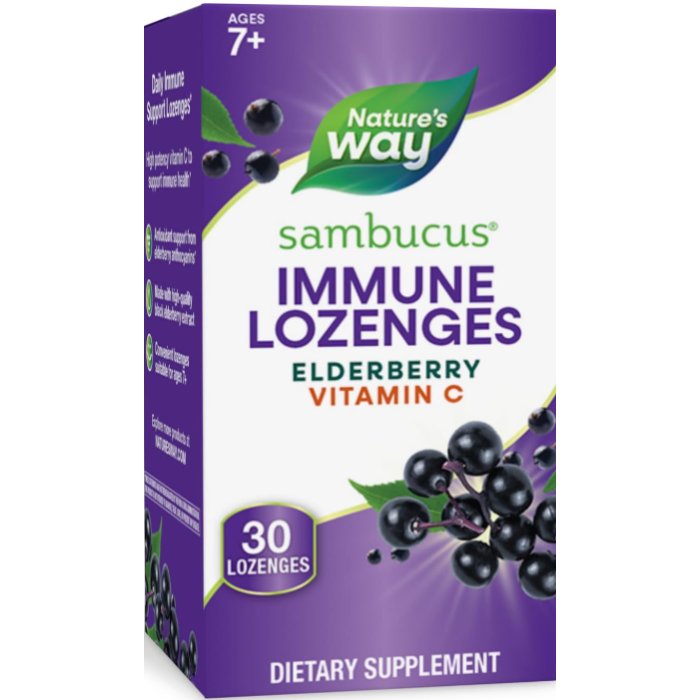 Nature's Way Sambucus Black Elderberry, 30 Lozenges