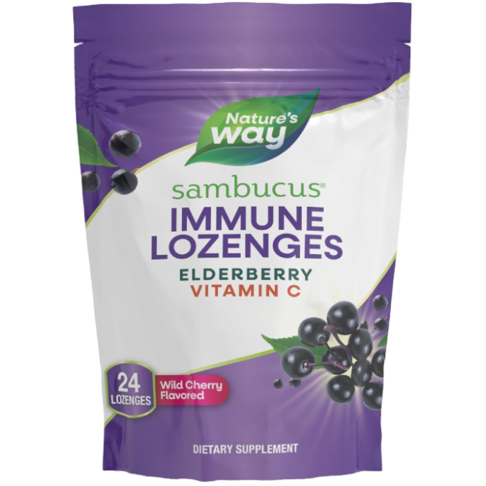 Nature's Way Sambucus Wild Cherry, 40 Lozenges