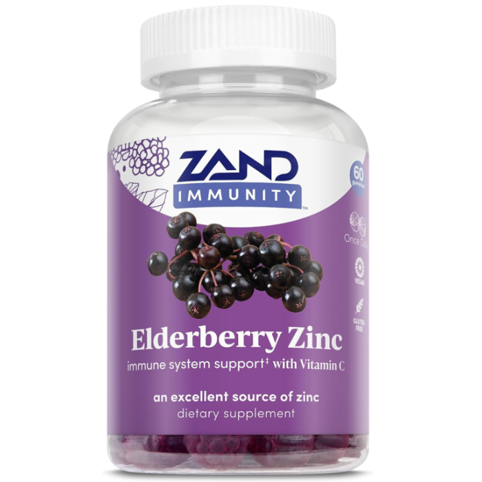 Zand Elderberry Zinc Gummies, 60 gummies