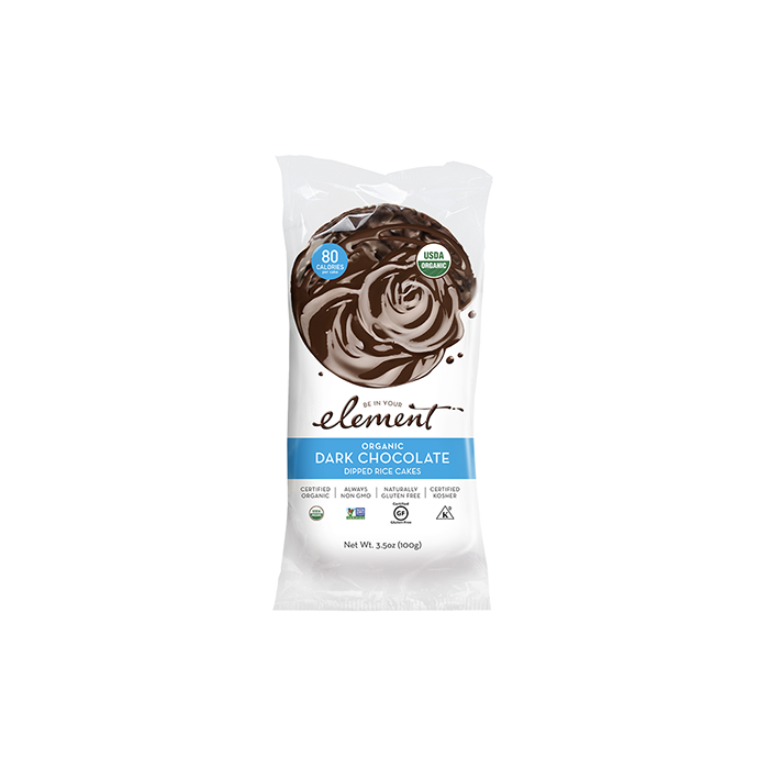Element Organic Dark Chocolate Dipped Rice Cakes, 3.5 oz.