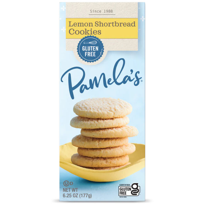 Pamela's Gluten Free Lemon Shortbread Cookies, 6.25 oz.