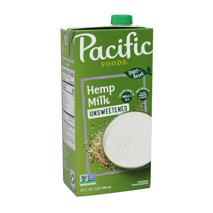 Pacific Foods Unsweetened Hemp Milk, 32 oz.