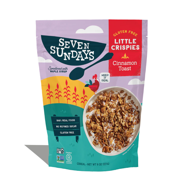 Seven Sundays Cinnamon Toast Little Crispies Cereal - Front view