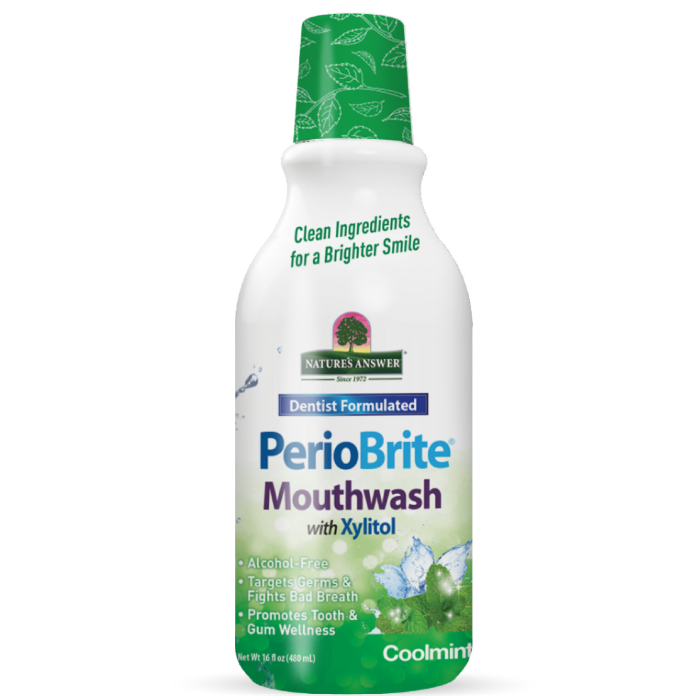 Nature's Answer PerioBrite Mouthwash, Cool Mint, 16 fl. oz.
