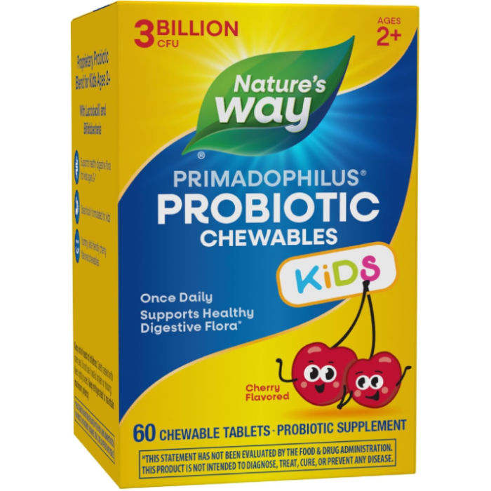 Nature's Way Kids Primadophilus Cherry, 30 Chewables