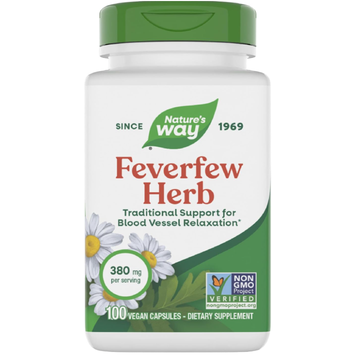 Nature's Way Feverfew Leaves Original, 100 Capsules