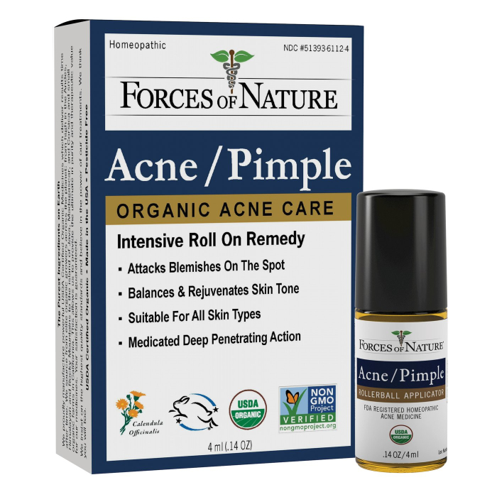 Forces of Nature Acne / Pimple Control, 4 ml. Rollerball
