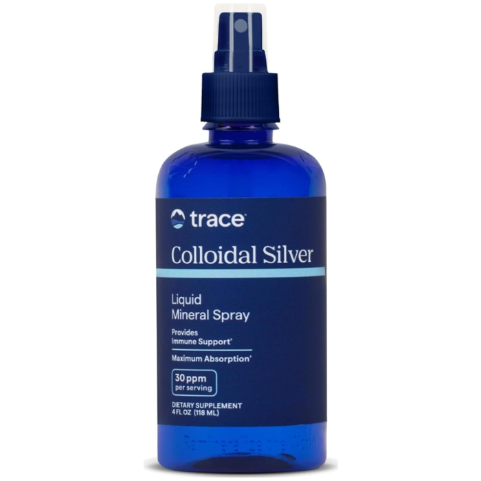 Trace Minerals Colloidal Silver 30 PPM, 4 oz.