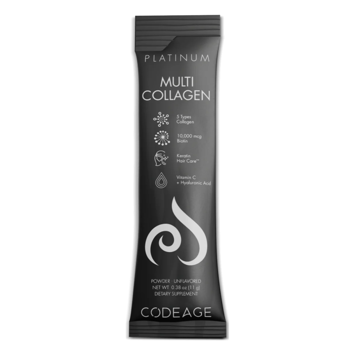 Codeage Multi Collagen and Biotin Stick Pack - Front view