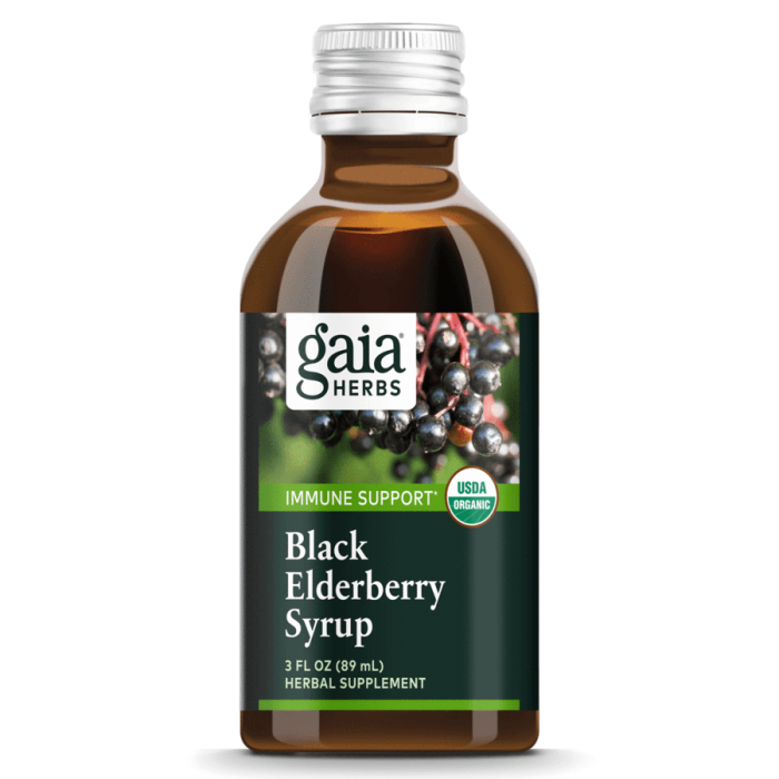 Gaia Black Elderberry Syrup