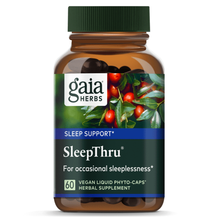 Gaia Herbs SleepThru, 60 Capsules