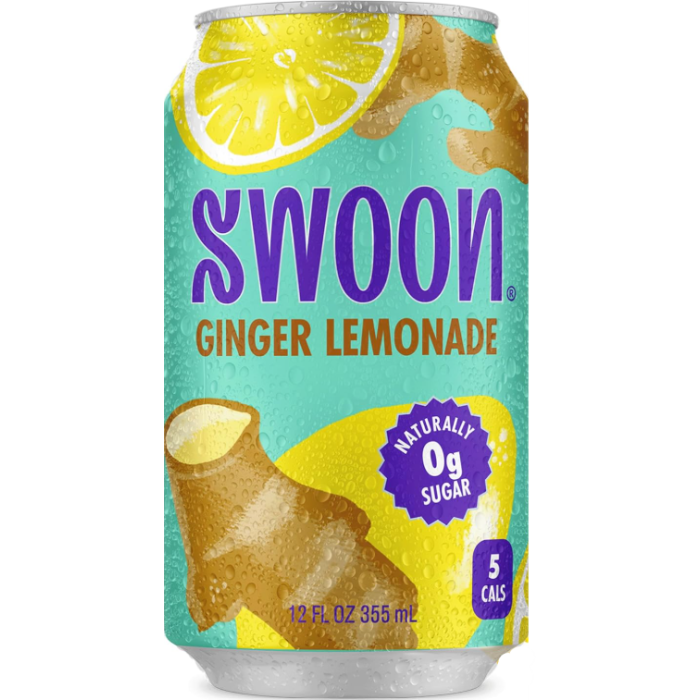 Swoon Zero Sugar Ginger Lemonade, 12oz.