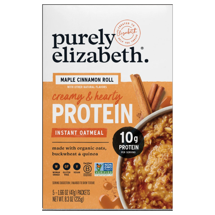 Purely Elizabeth Instant Oatmeal Maple Cinnamon Roll - Front view