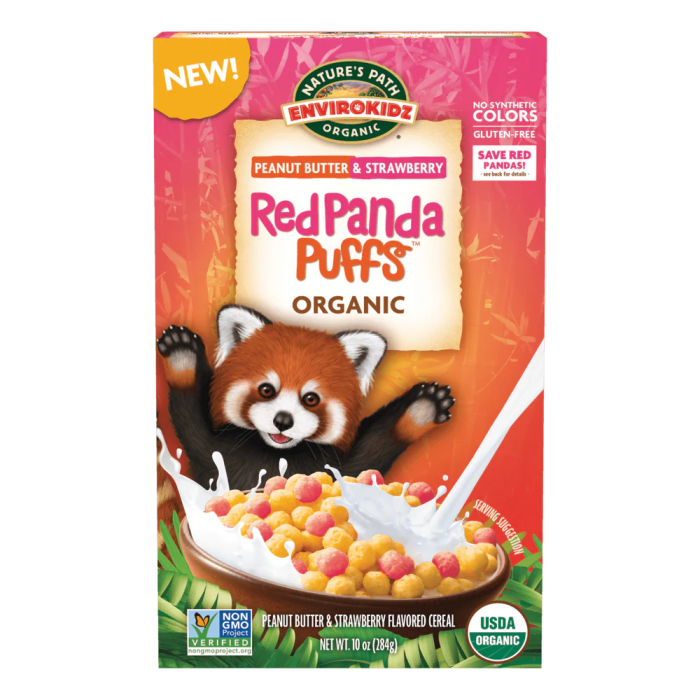 Nature's Path Red Panda Puffs Cereal - Front view