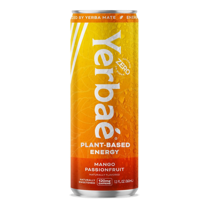 Yerbae Mango Passion Fruit Plant Based Energy Drink - Front view