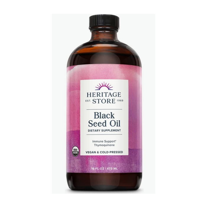 Heritage Organic Black Seed Oil, 16 fl. oz.
