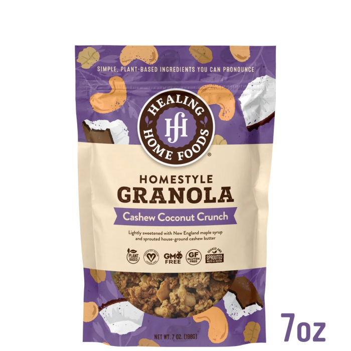 Healing Home Foods - Homestyle Cashew Coconut Crunch Granola 7.oz