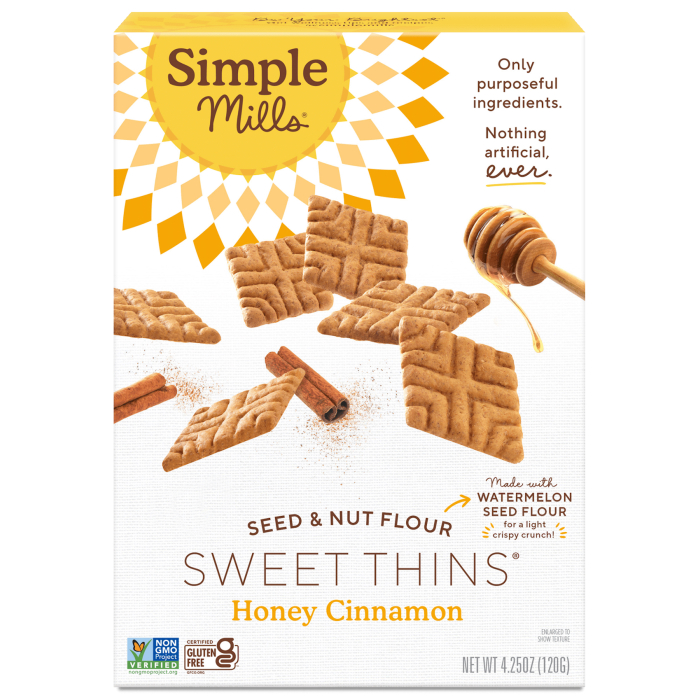 Simple Mills Sweet Thins Honey Cinnamon Cookies, 4.25 oz.