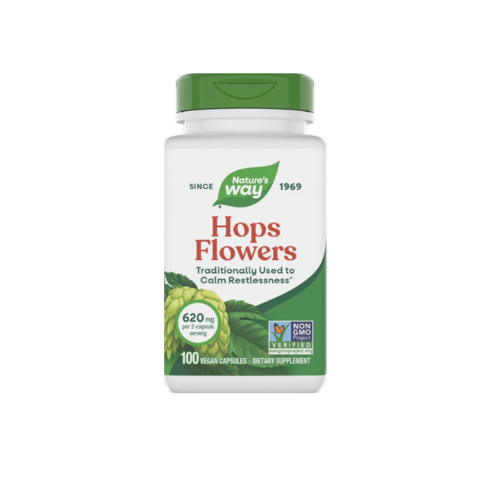 Nature's Way Hops Flowers, 100 Vegan Caps