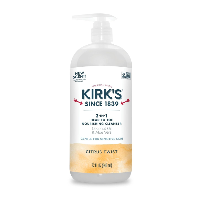 Kirk's 3-in-1 Head to Toe Nourishing Cleanser Citrus Twist - Front view