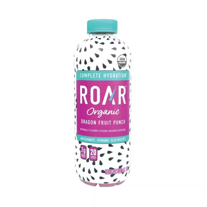 Roar Beverage Organic Dragon Fruit Punch Hydration Drink - Front view