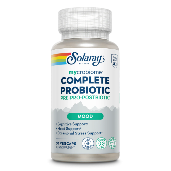 Solaray Mycrobiome Complete Probiotic Mood - Front view