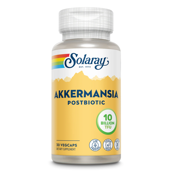 Solaray Akkermansia Postbiotic - Front view