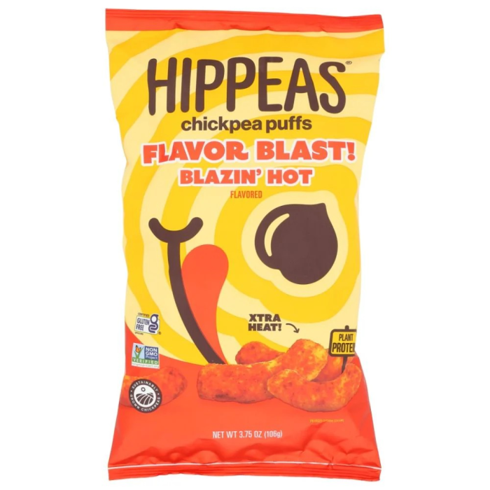 Hippeas Flavor Blast! Blazin' Hot Chickpea Puffs - Front view