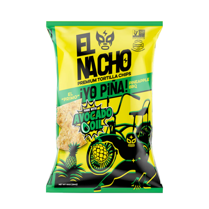 El Nacho Tortilla Chips with Avocado Oil Yo Pina - Front view