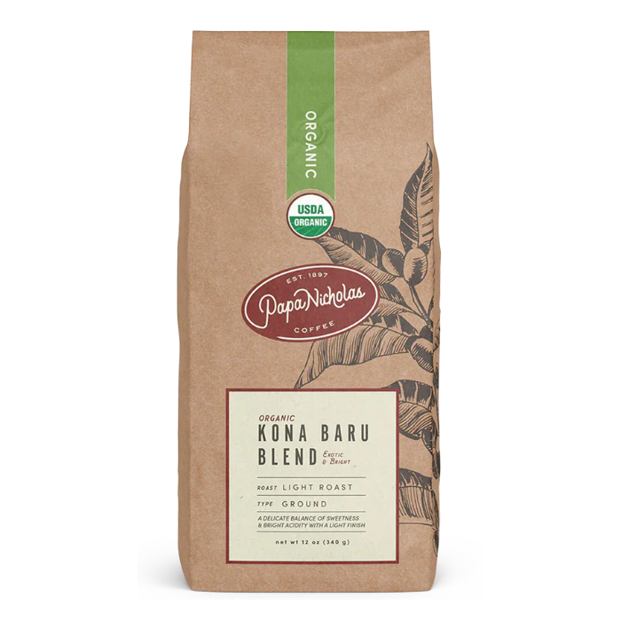 Papa Nicholas Kona Baru Ground, 12 oz. 