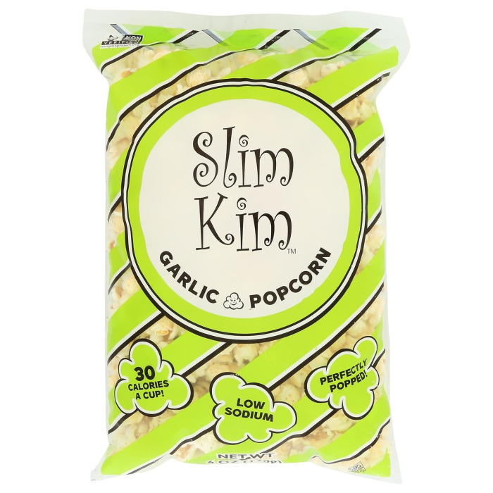 Slim Kim Garlic Poprcorn - Front view