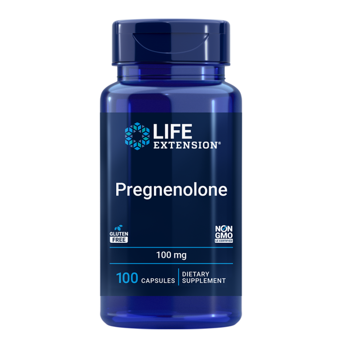 Life Extension Pregnenolone 100 mg - Front view