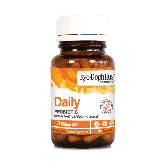 Kyolic Kyo-Dophilus, 180 Capsules - Front view