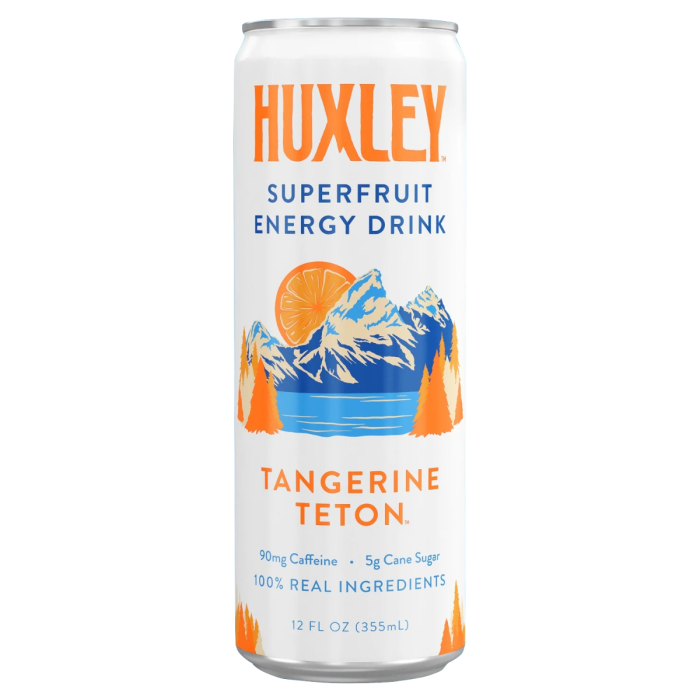 Huxley Superfruit Energy Drink Tangerine Teton - Front view