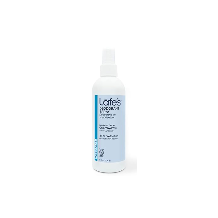 Lafe's Natural Deodorant Spray, Unscented, 8 oz.