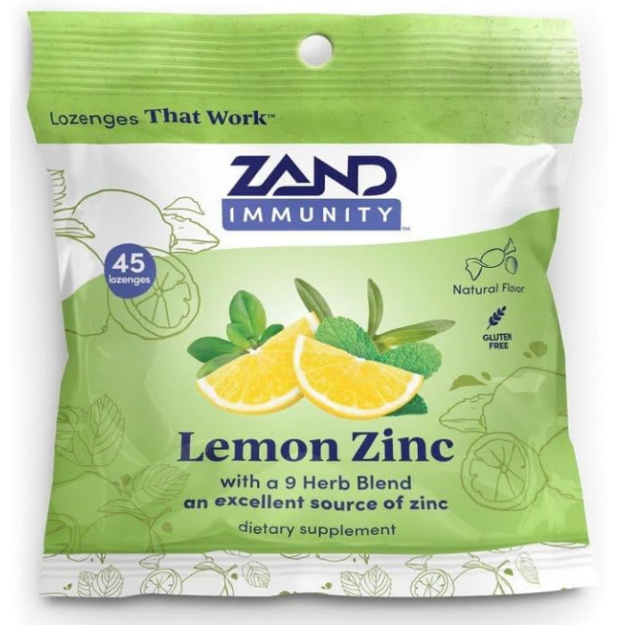 Zand Lemon Zinc Lozenges, 45 Lozenges