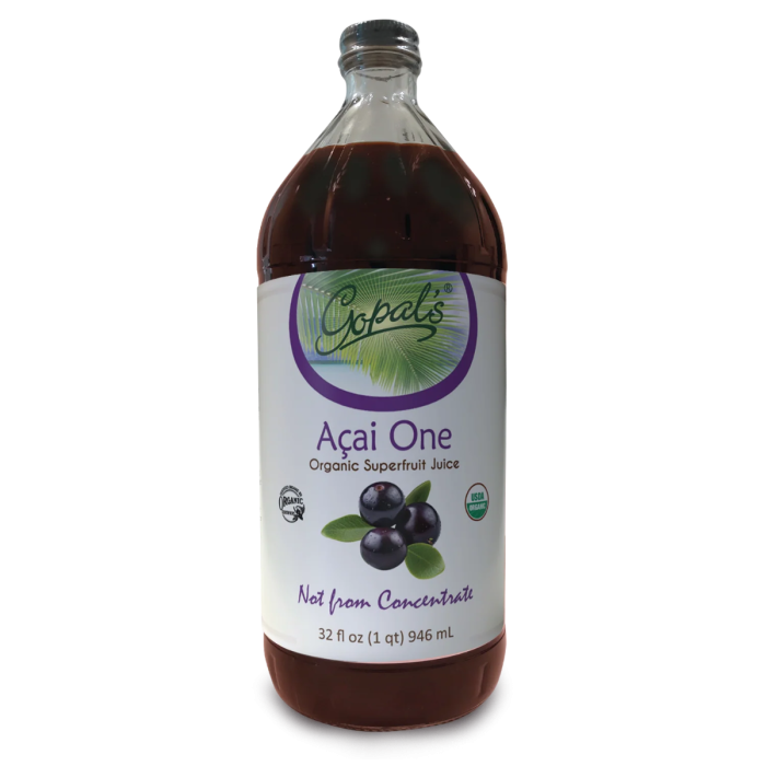 Gopal's Acai One Superfruit Juice - Front view