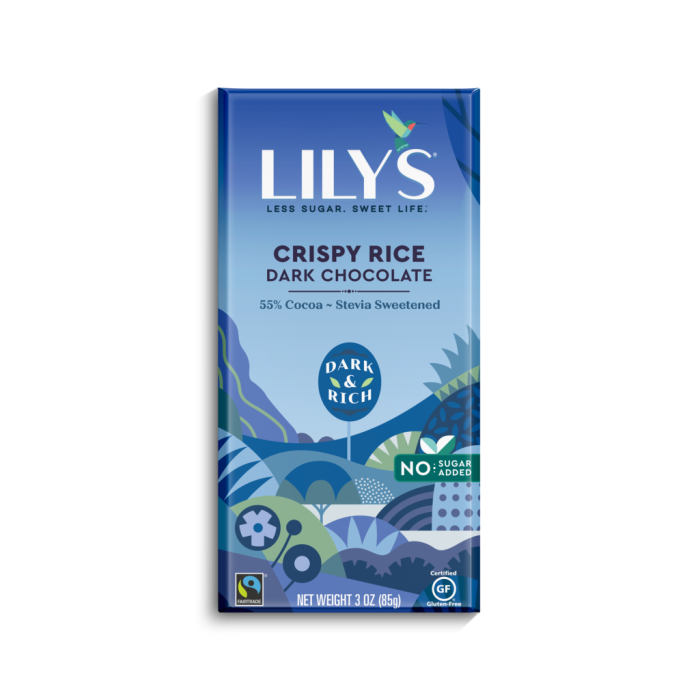 Lily's Crispy Rice Dark Chocolate Bar, 3 oz.