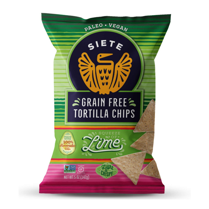 Siete Lime Grain Free Tortilla Chips, 5 oz.