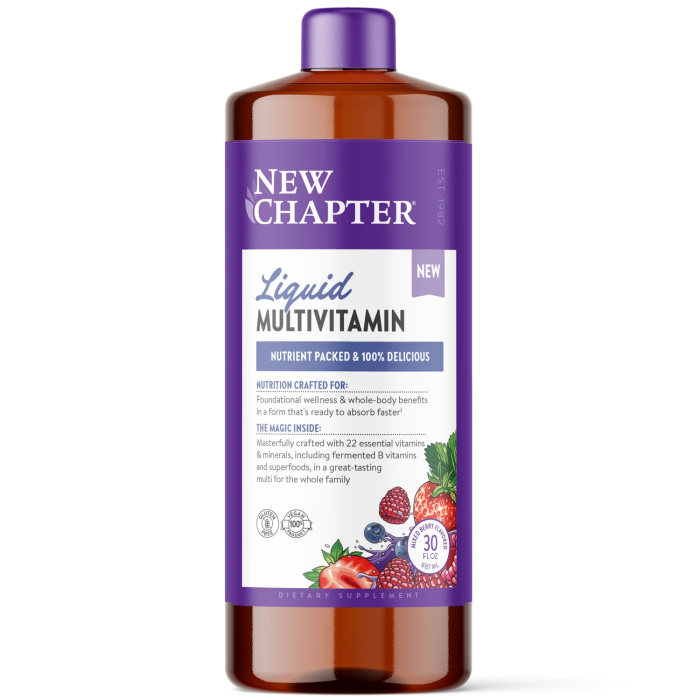 New Chapter Liquid Multivitamin Mixed Berry - Front view