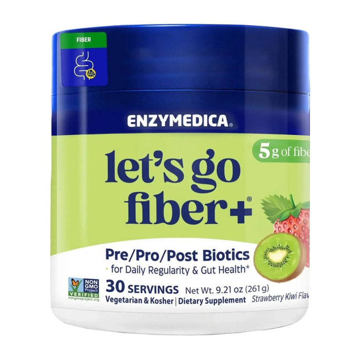 Enzymedica Let's Go Fiber+ Strawberry Kiwi - Front view