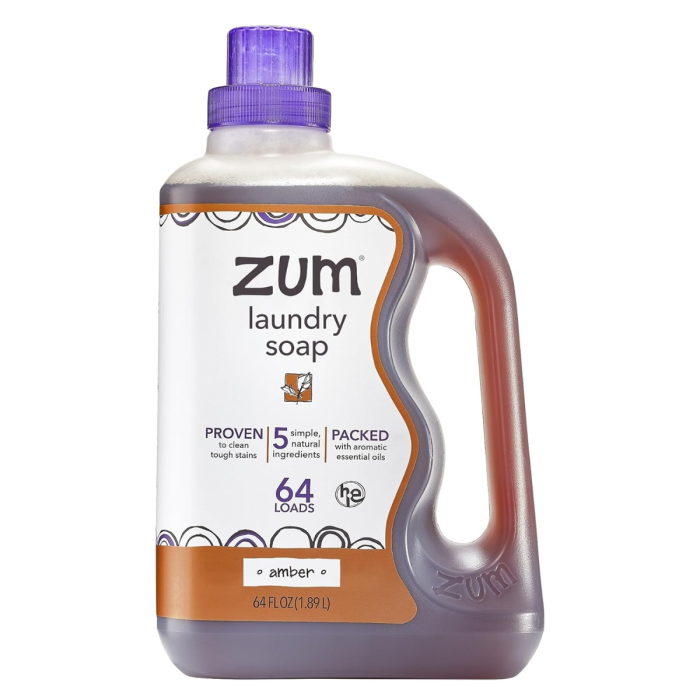 Zum Clean Laundry Soap Amber - Front view