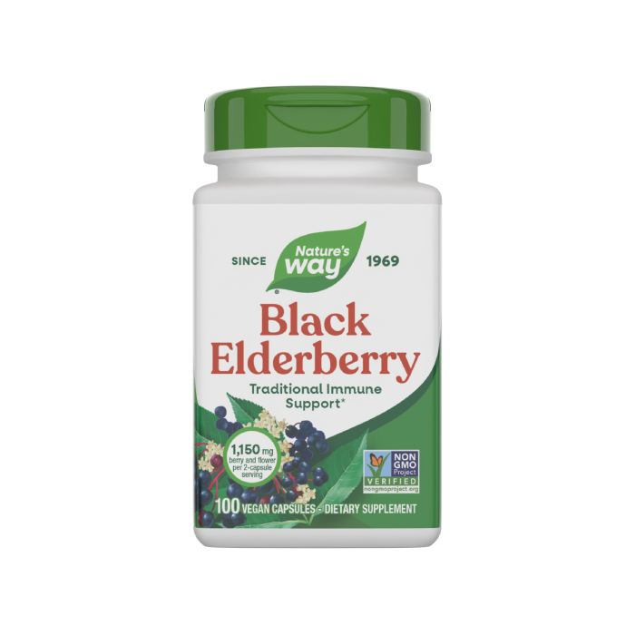 Nature's Way Black Elderberry, 100 Capsules