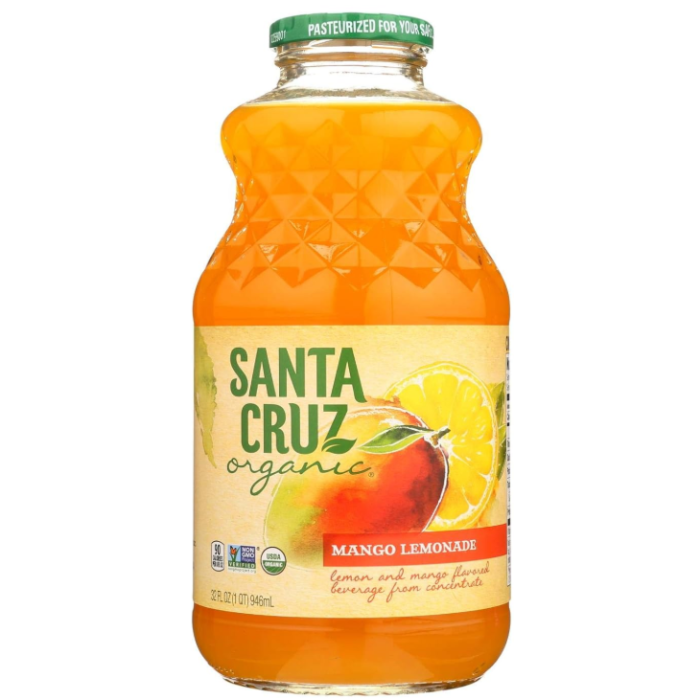 Santa Cruz Organic Mango Lemonade, 32 oz.