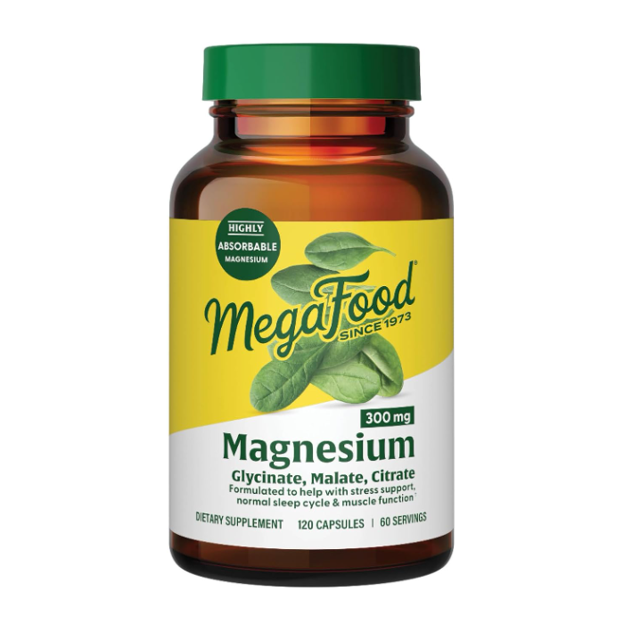MegaFood Magnesium 300mg, 120 Capsules