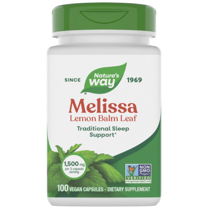 Nature's Way Melissa-Lemon Balm Leaf, 100 Caps