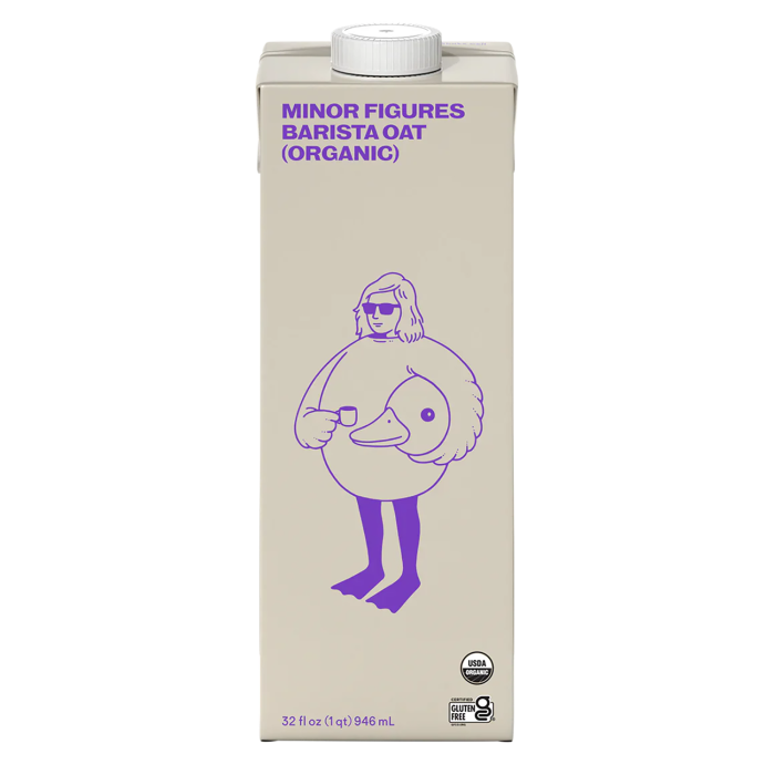 Minor Figures Organic Barista Oat Milk - Front view