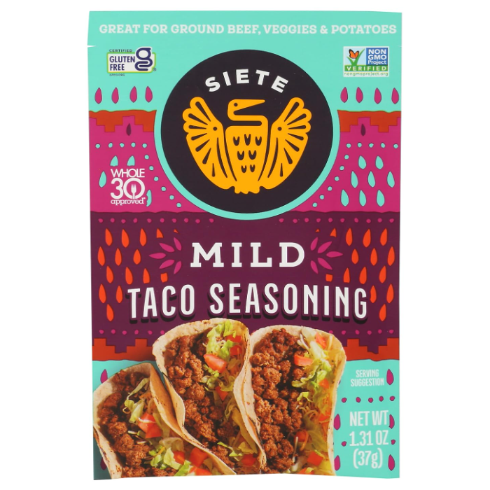 Siete Mild Taco Seasoning, 1.31 oz.