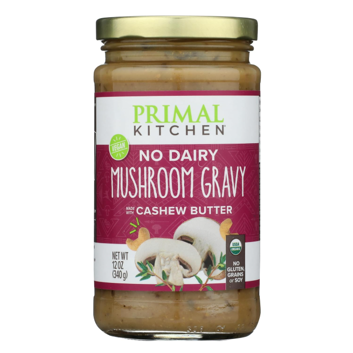 Primal Kitchen No Dairy Mushroom Gravy with Cashew Butter, 12. oz.